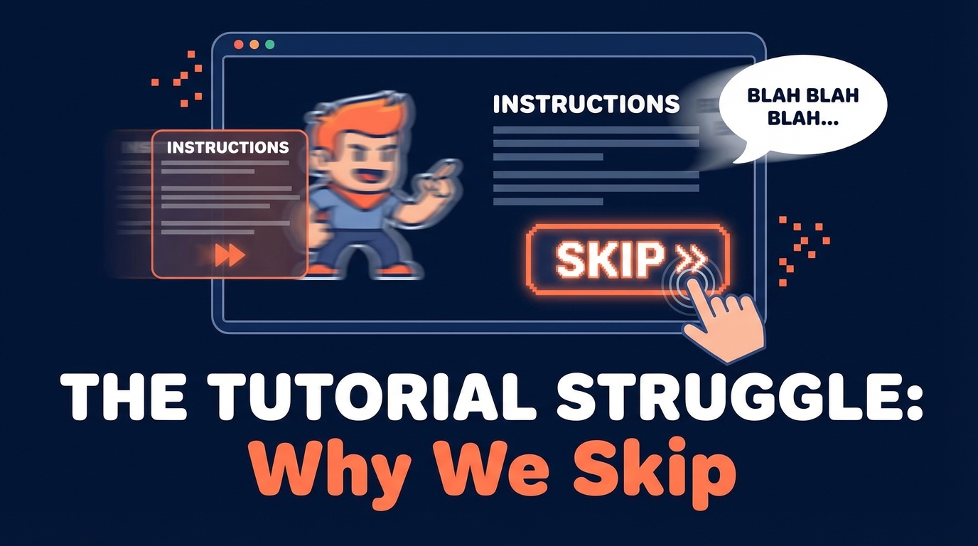 게임 튜토리얼, 왜 우리는 매번 스킵 버튼을 누를까?