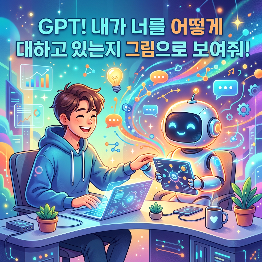 "GPT! 내가 너를 어떻게 대하고 있는지 그림으로 보여줘!" - 2026년 AI 유저들의 가장 핫한 질문