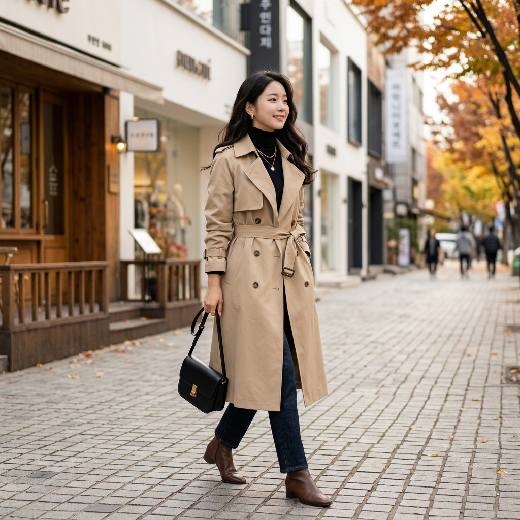 3월 환절기 출근룩에 딱 맞는 트렌치코트 스타일 가이드