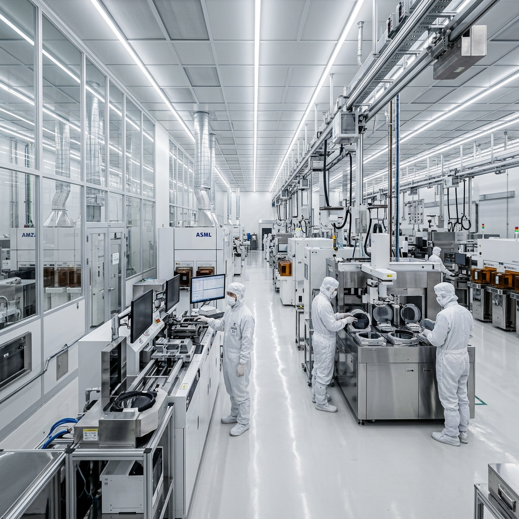반도체 소부장 기업 클린룸 내부 전경