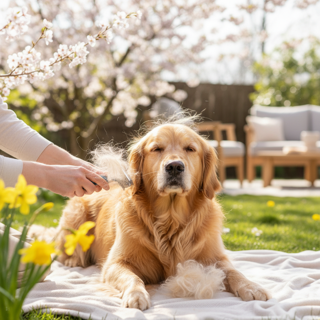 집안에 날리는 털 안녕! 봄철 강아지 털갈이 끝장내는 브러쉬 추천 및 빗질법