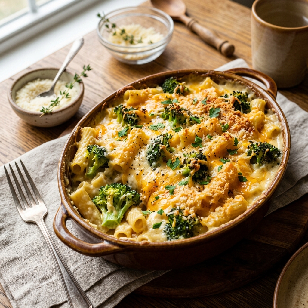 브로콜리와 치즈를 추가한 변형 레시피