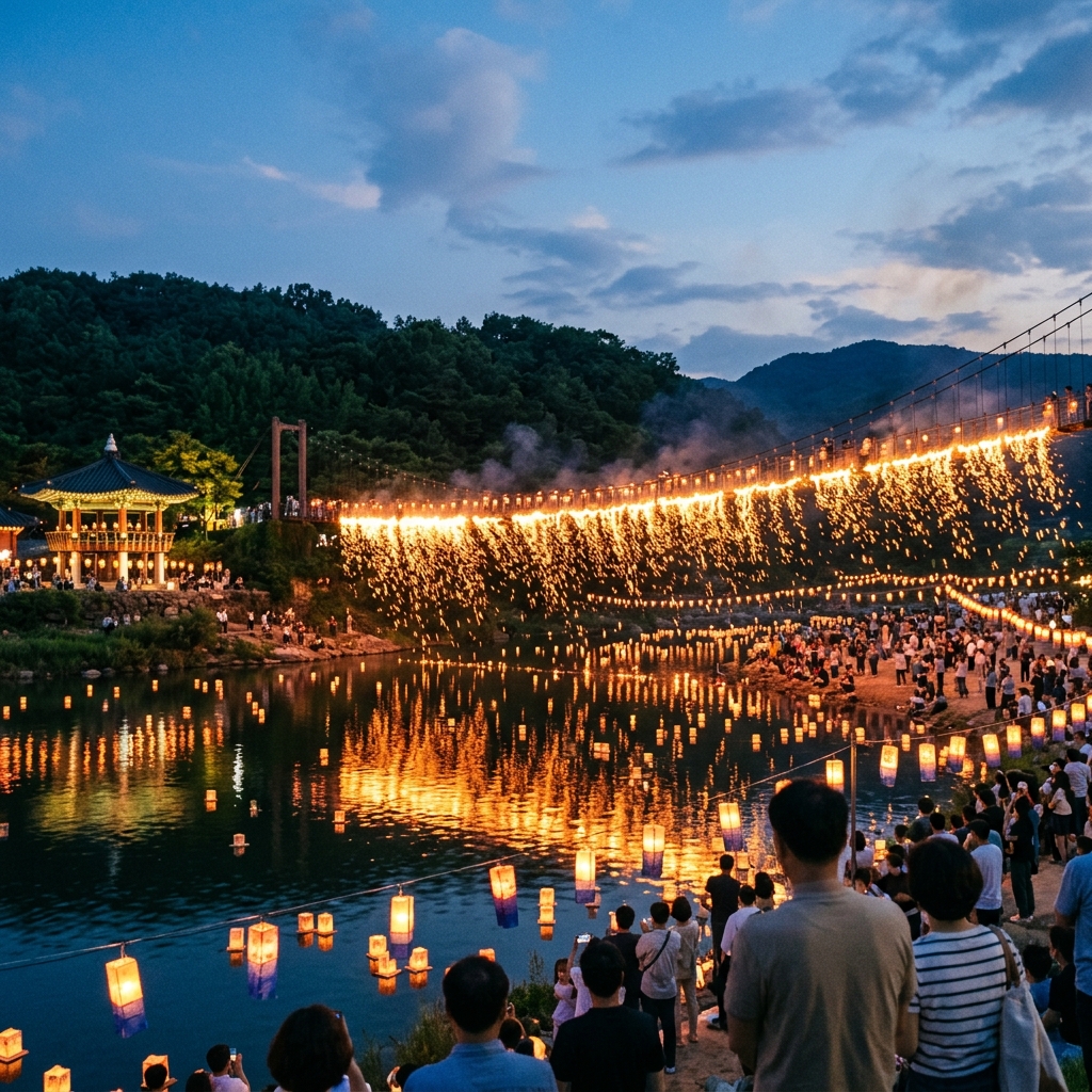 불꽃이 물에 떨어지는 순간, 함안 낙화놀이 명당 자리와 사전 예약 총정리