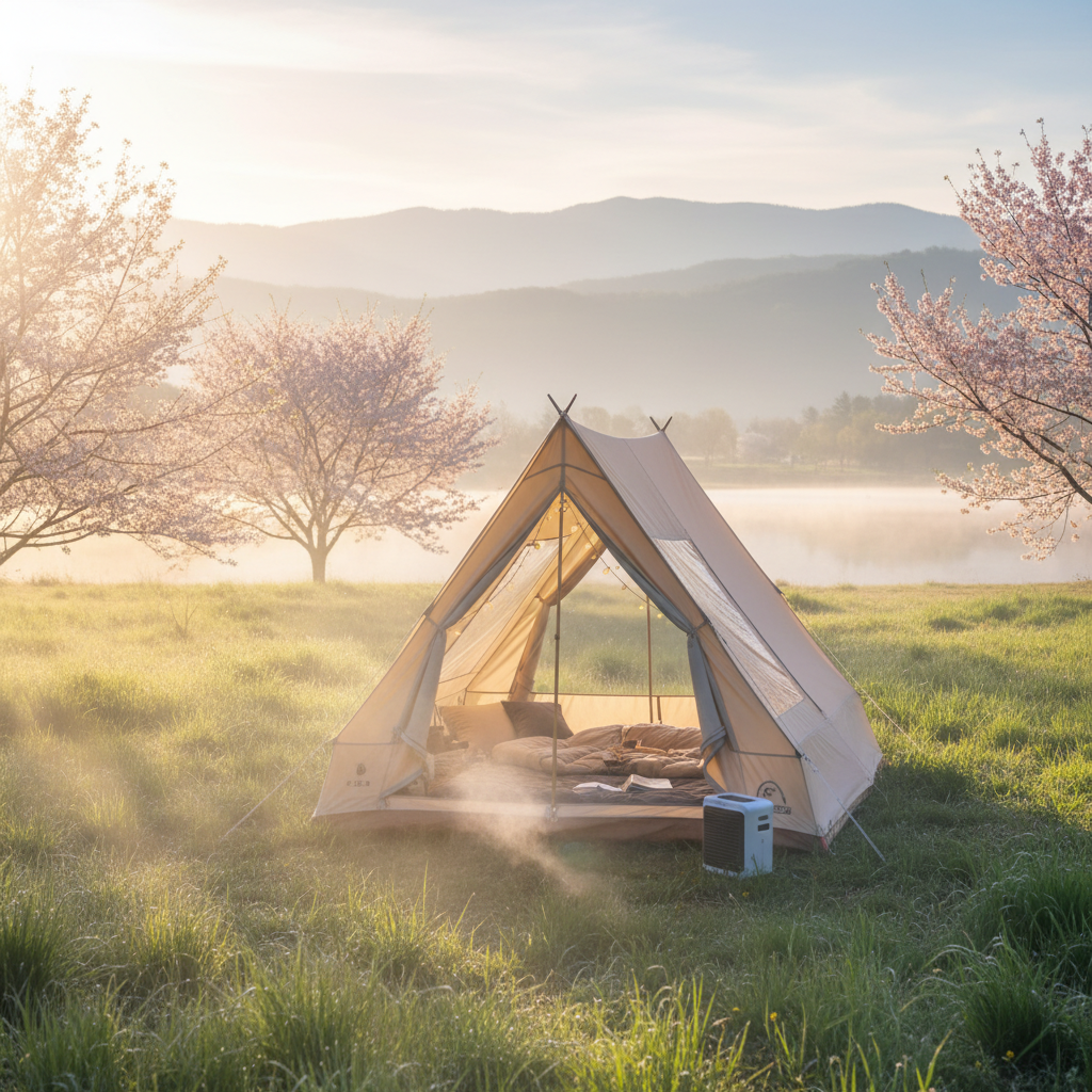 봄맞이 첫 캠핑 필수 확인, 일교차 텐트 결로 방지 세팅법