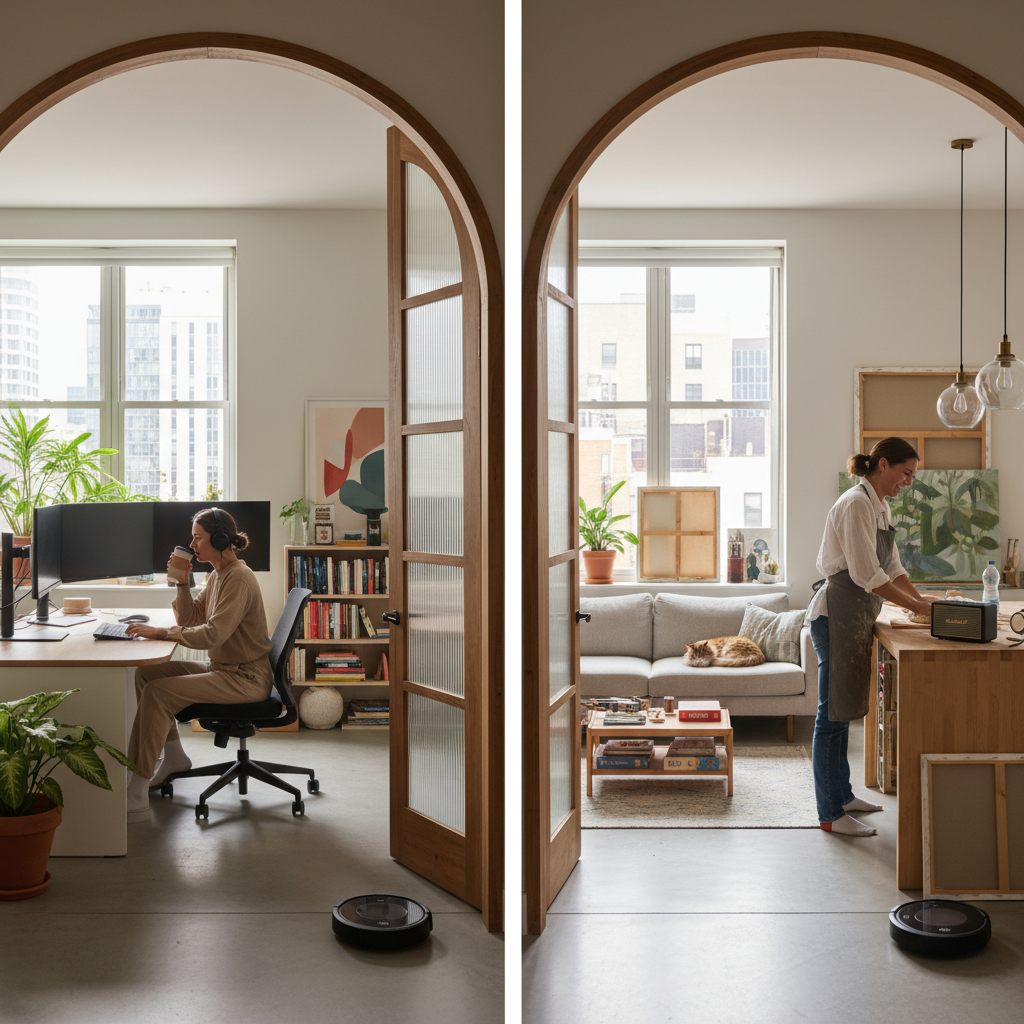 함께 살지만 독립적 생활을 유지하는 1.5가구의 일상 모습