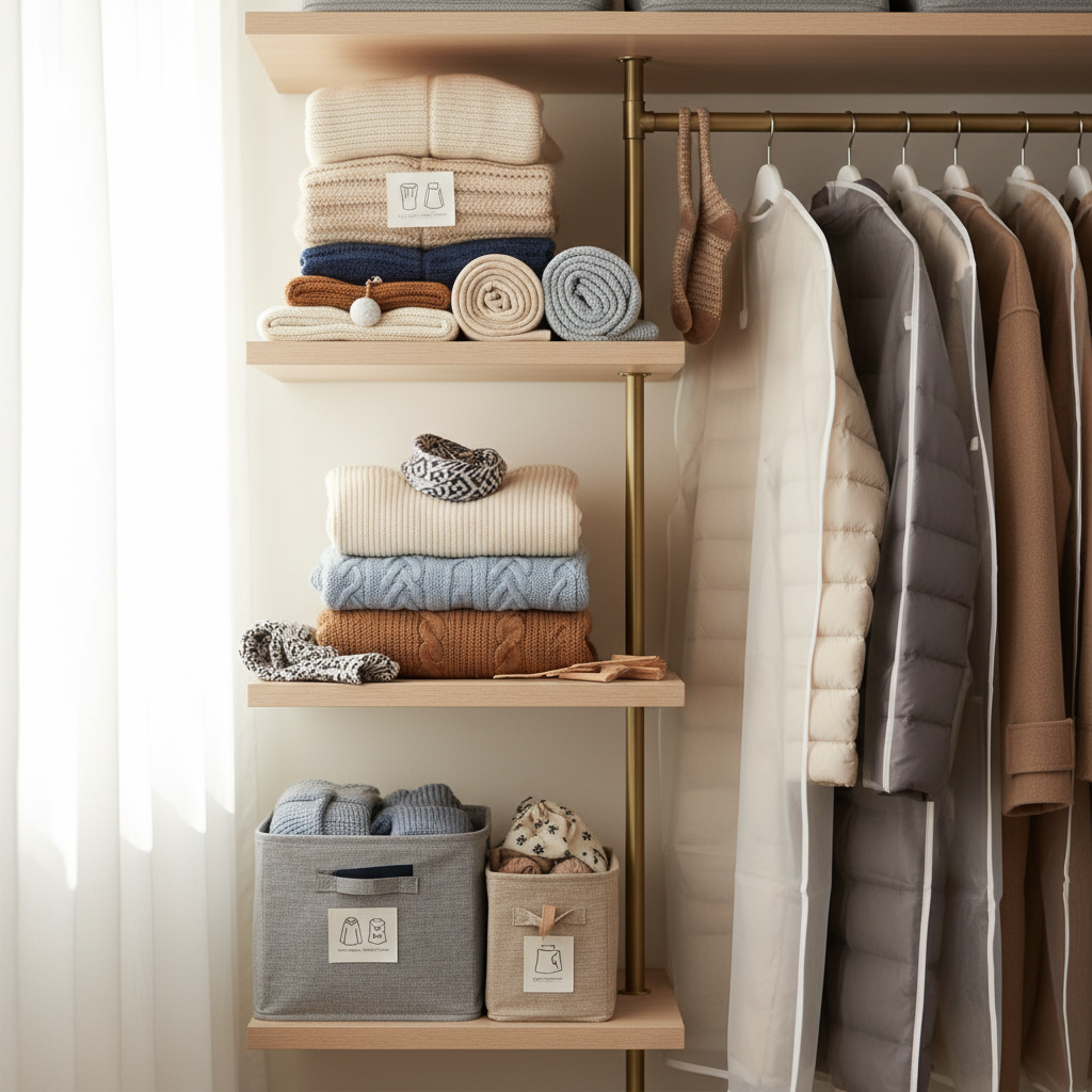 "이번주는 겨울 옷 정리" 롱패딩 코트 보관 방법은?