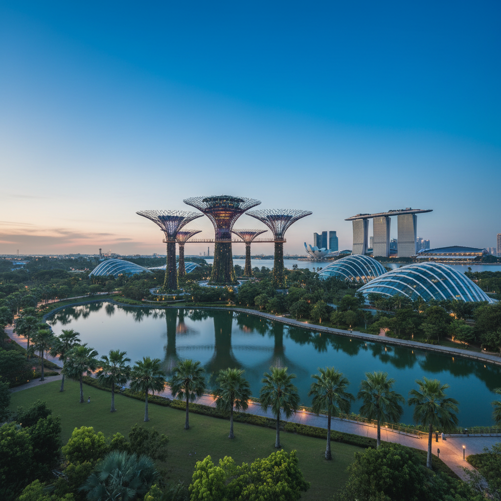 싱가포르 가든스바이더베이 전경