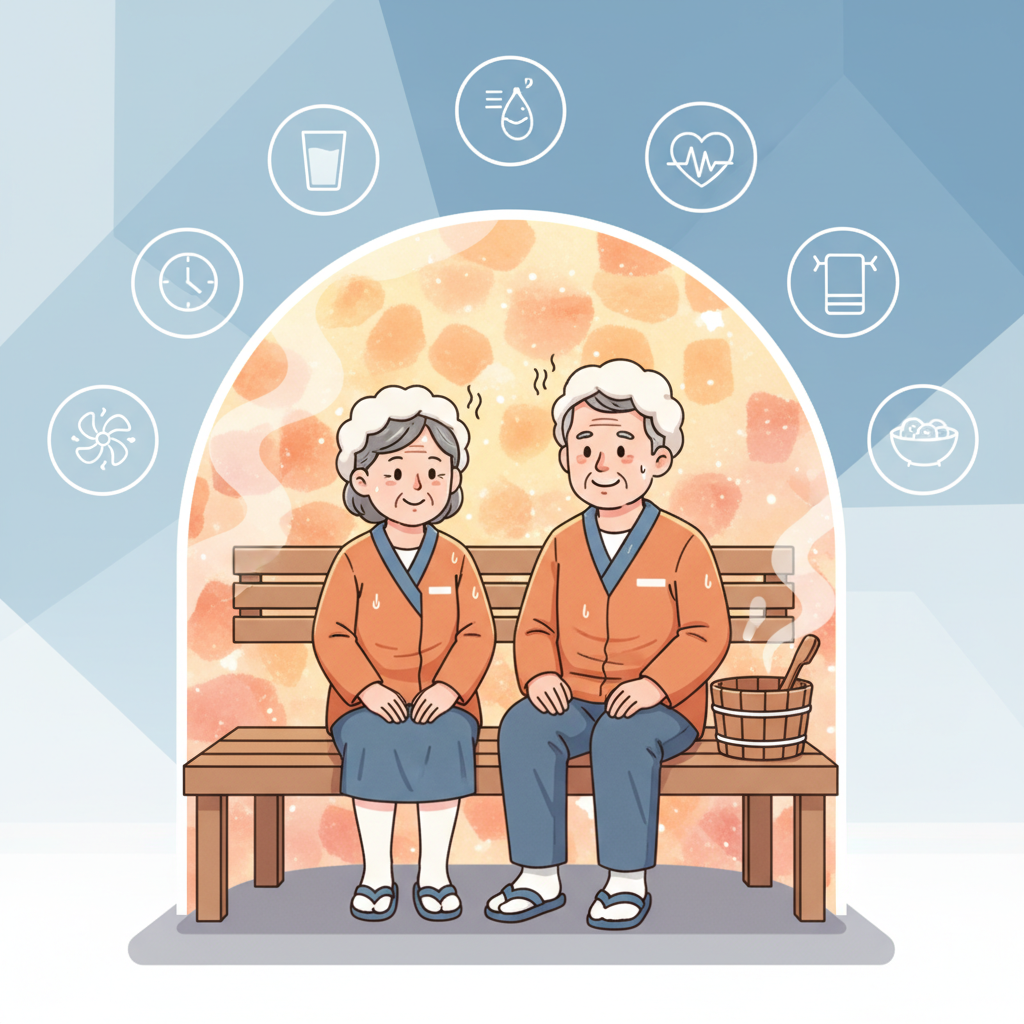 60~70대 찜질방 이용 시 땀 빼는 시간, 몇 분이 적당할까?
