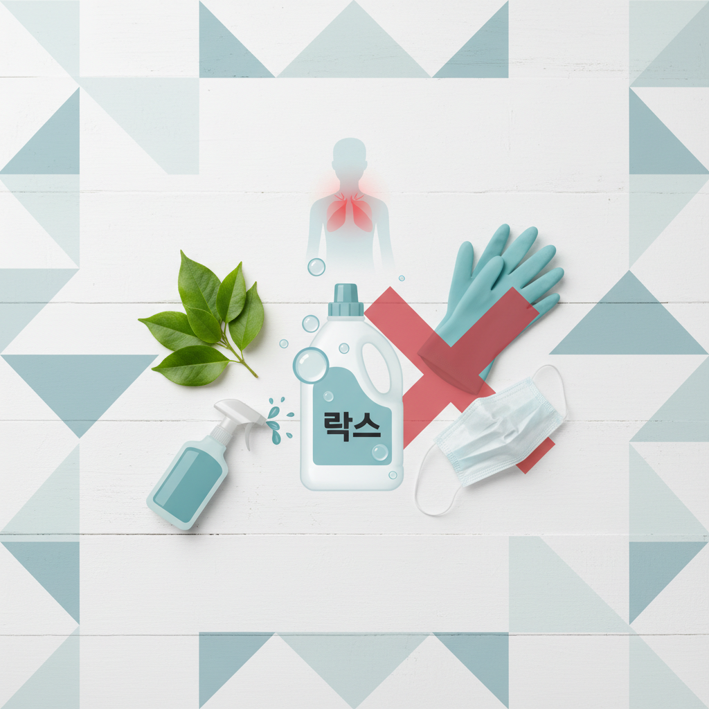 락스 꼭 필요할 때만 쓰는 법, 일상 청소는 이렇게