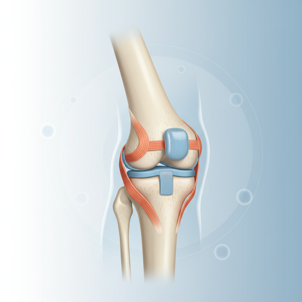 무릎 관절 구조를 보여주는 그림