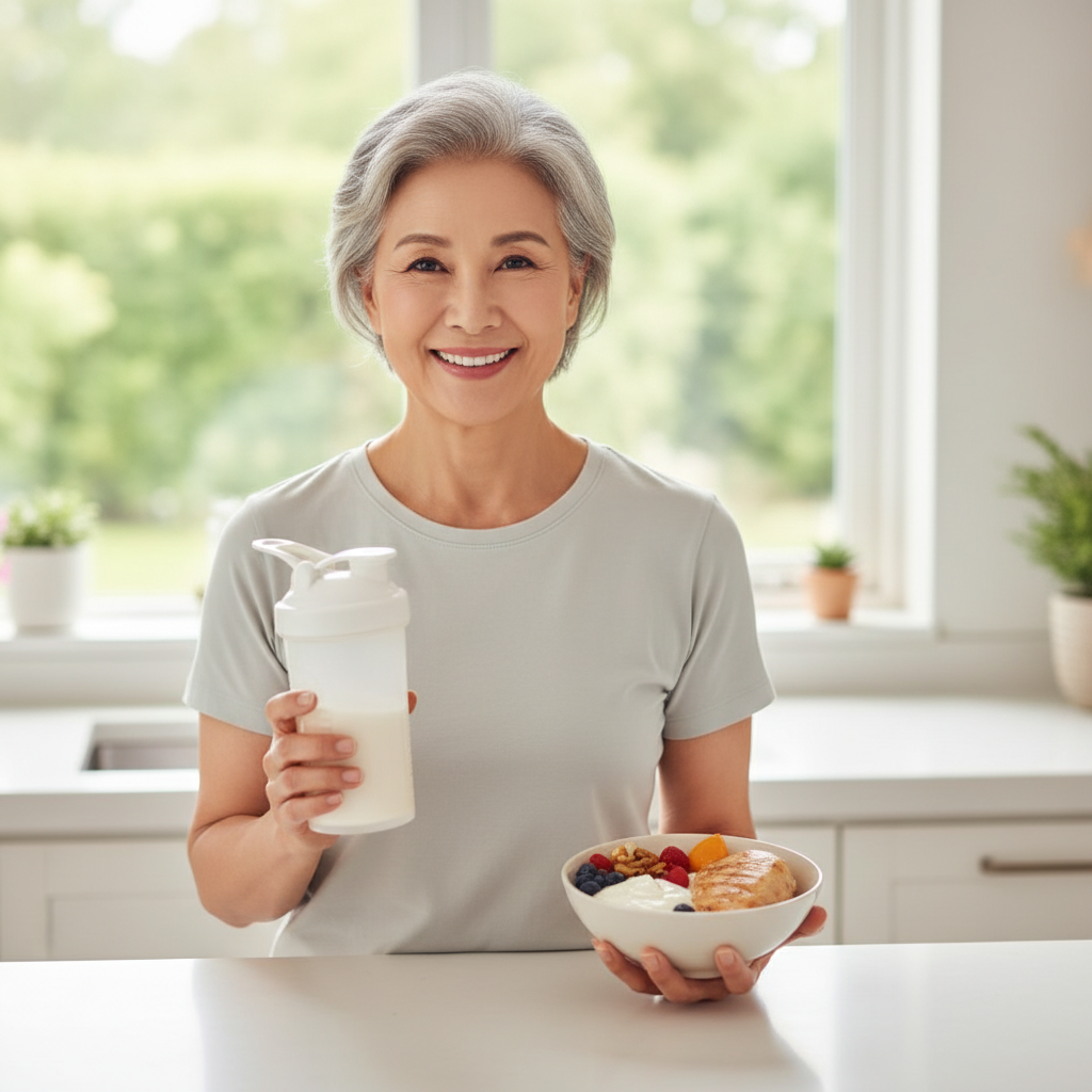 70대 여성 하루 단백질 필요량, 체중별 계산법과 식단 예시