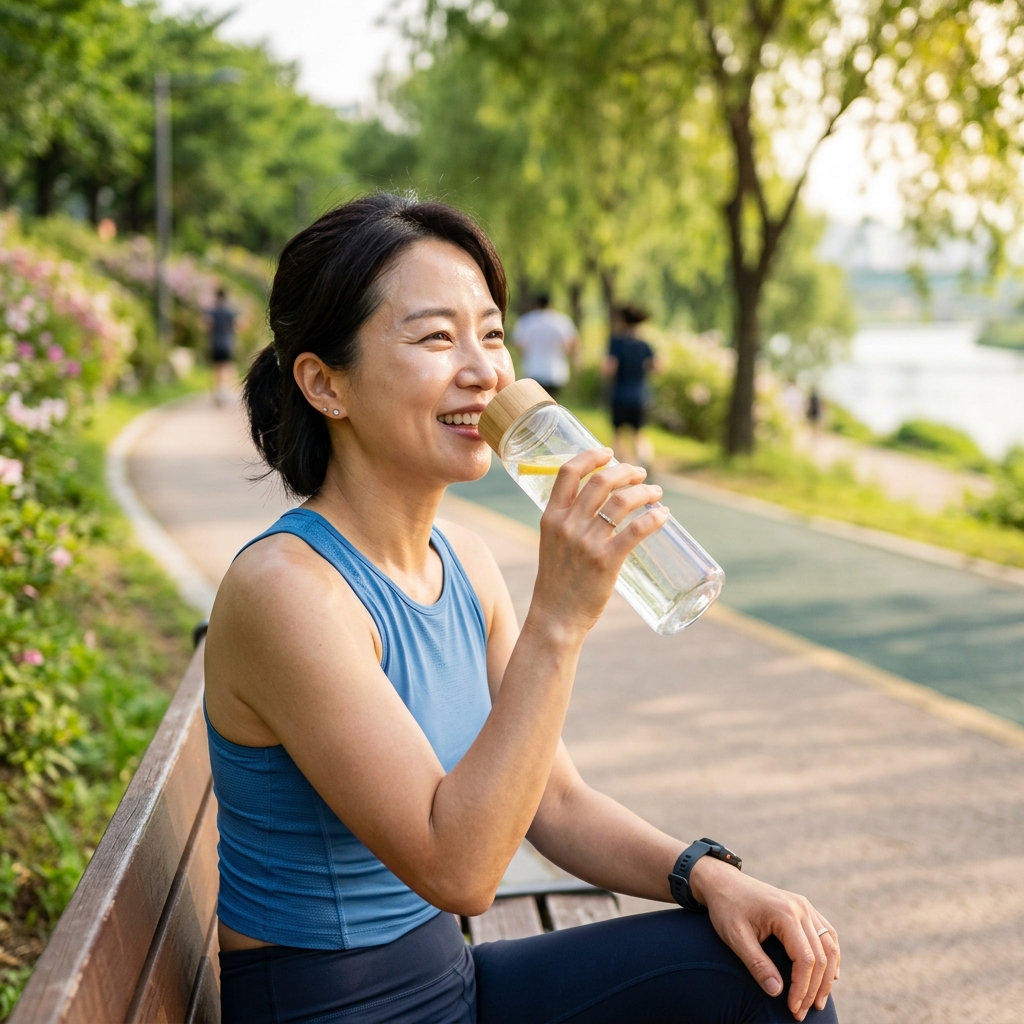 40대 여성, 수분 부족이 몸에 신호를 보낼 때
