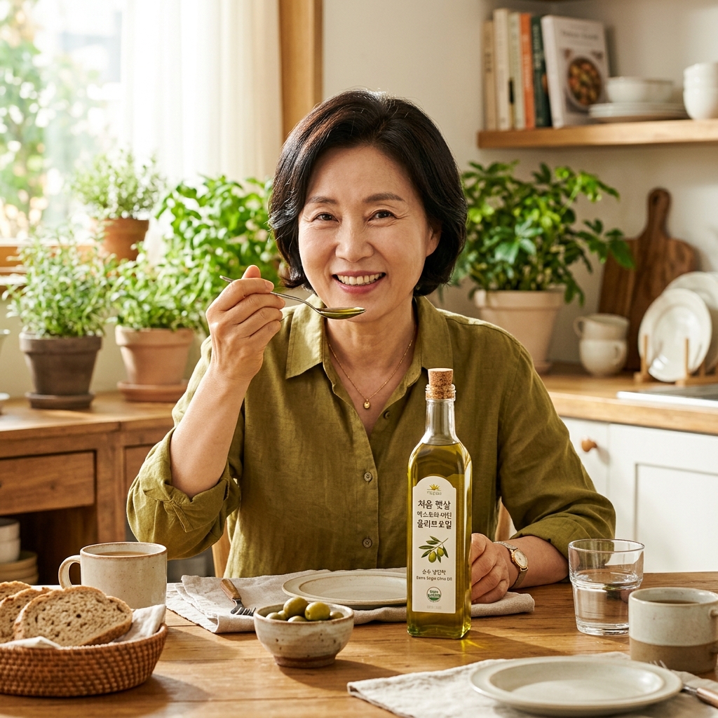 혈관을 맑게, 아침 공복 엑스트라 버진 올리브오일의 힘