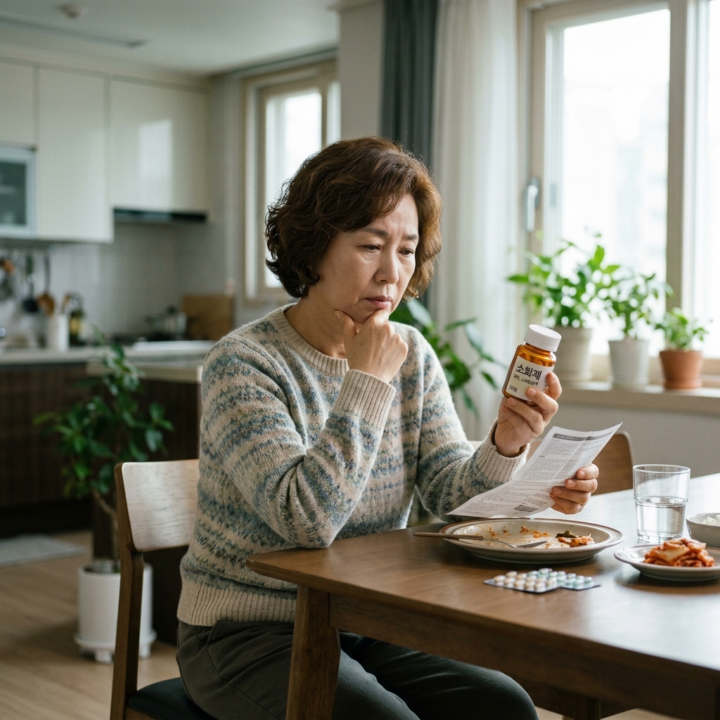 소화제 장기 복용했더니 소화 더 안 되는 이유