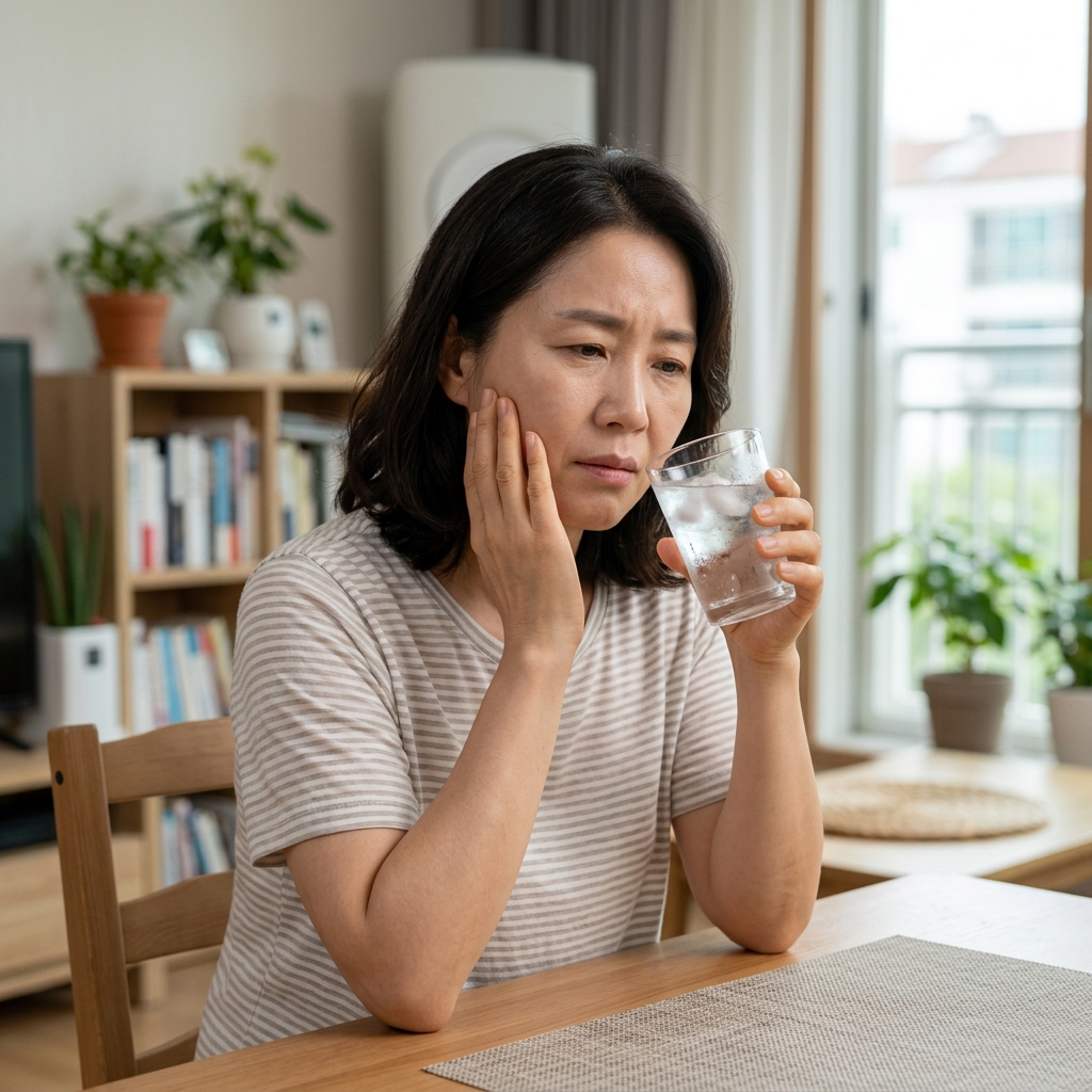 임플란트 후 얼음물 마실 때 이시림, 주변 자연치아와 잇몸 상태부터 확인