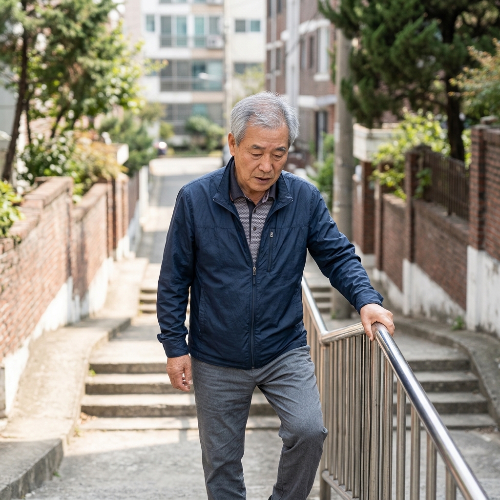 계단 오르기가 유독 힘들다면? '근감소증' 신호일 수 있다