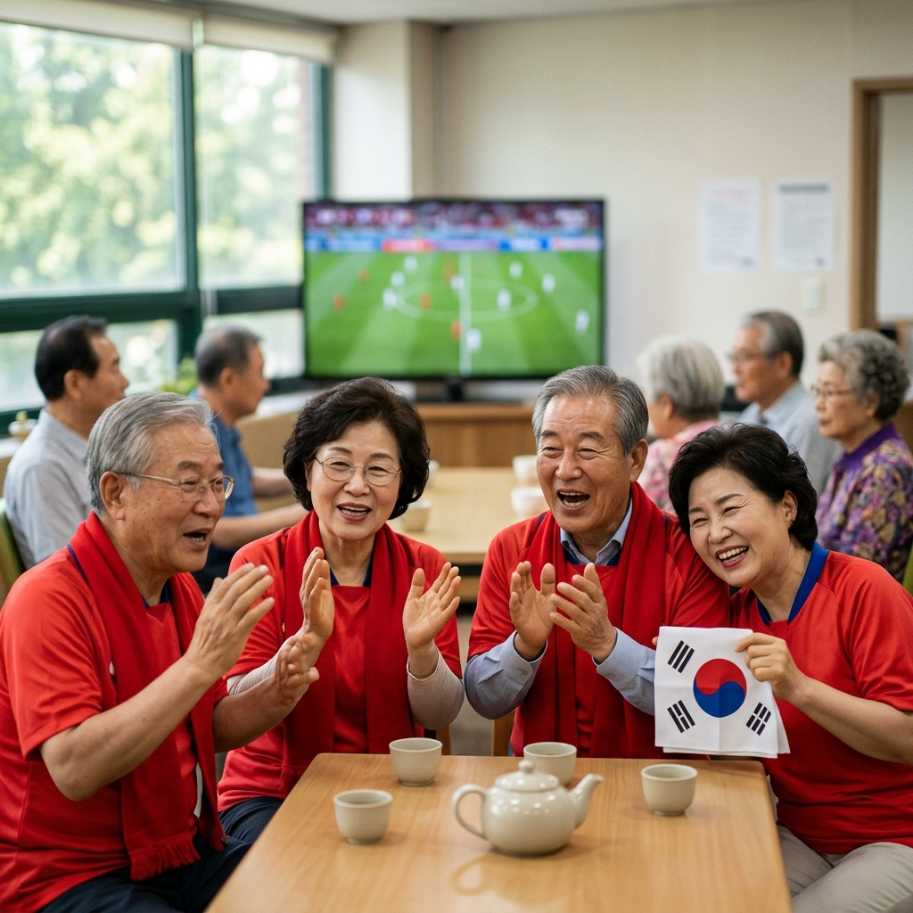 월드컵 응원, 노년기 행복감을 높이는 사회적 활동일까