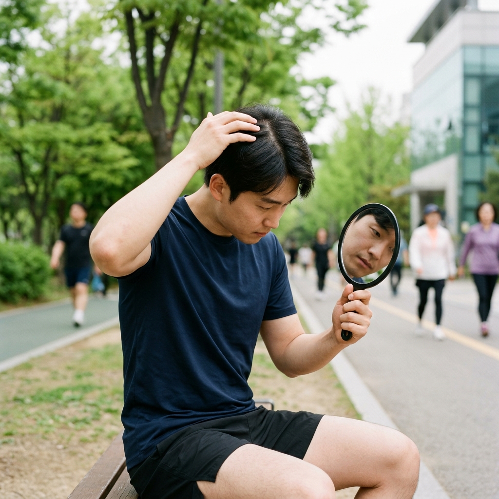 정수리 탈모, 정면에선 안 보인다…사진으로 확인해야 할 변화 신호