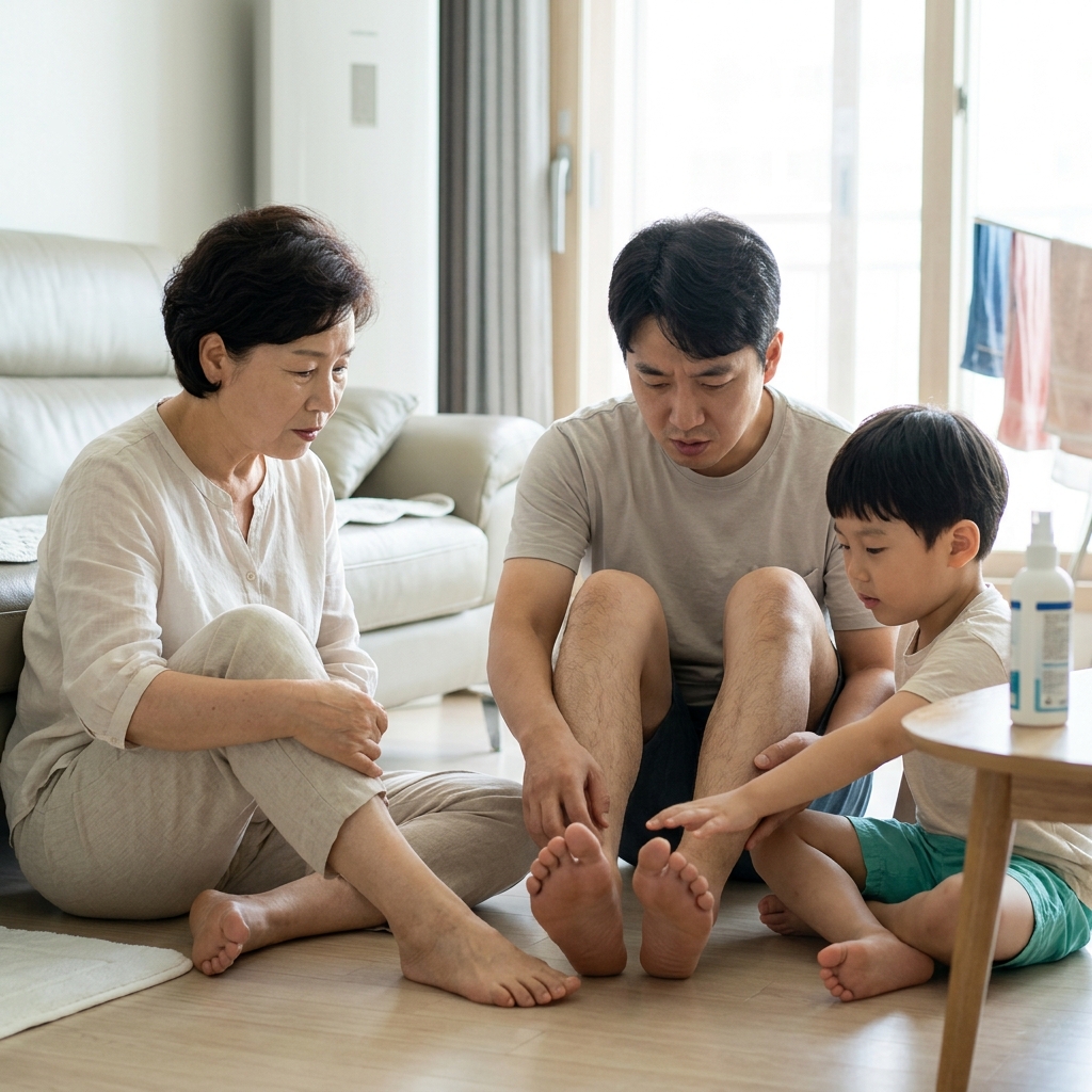 "같이 쓰면 옮는다"...여름철 무좀, 가족 전염 막는 현실적인 방법