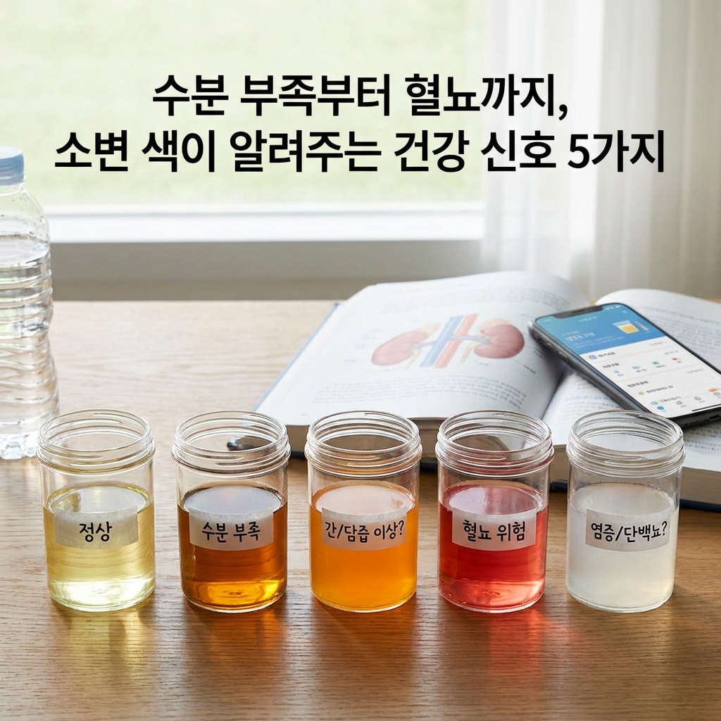 수분 부족부터 혈뇨까지, 소변 색으로 알아보는 건강 이상 신호