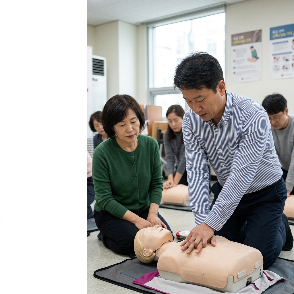 “인공호흡 못 해도 괜찮다”…심정지 환자 살리는 ‘가슴 압박’ 정확한 위치와 방법