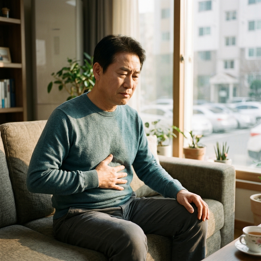 명치 통증·기침 반복된다면…위산 역류 생활습관이 원인