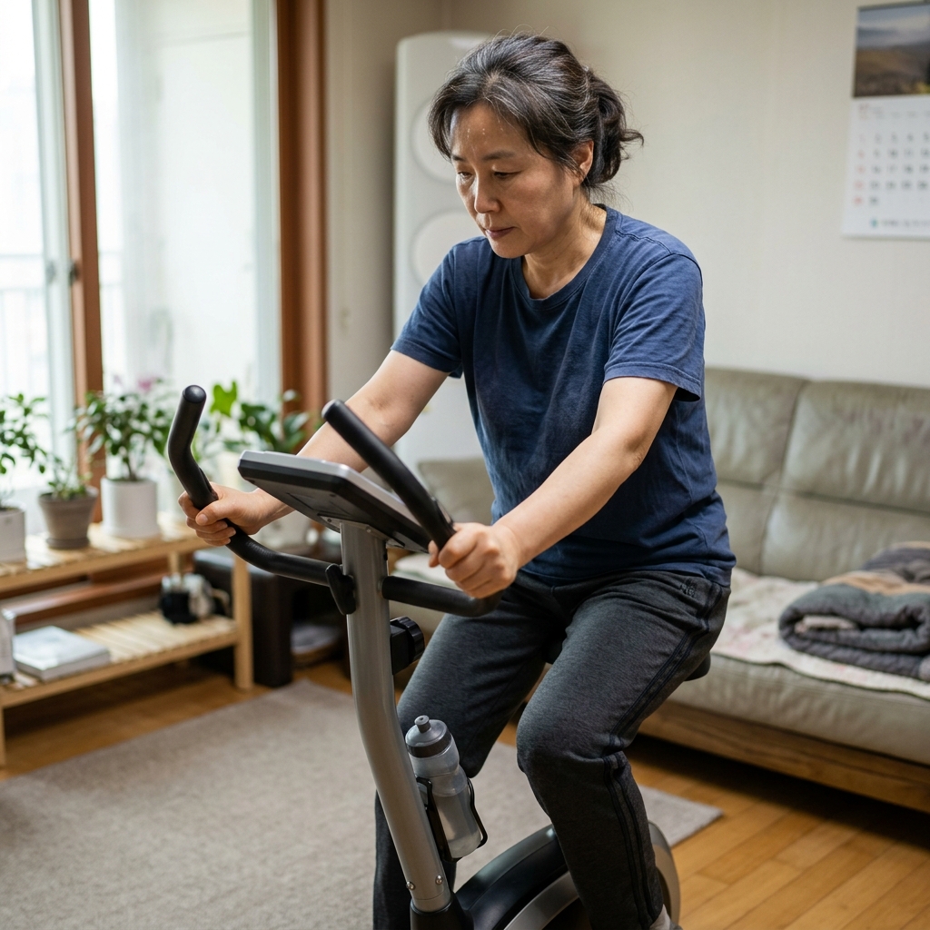 “걷기보다 자전거가 낫다?”…무릎 부담의 차이