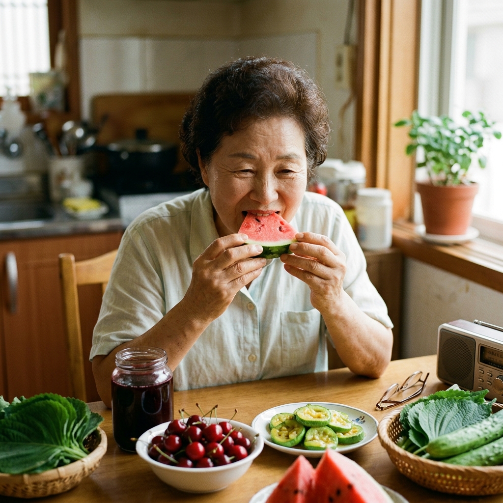 노인 불면증 완화에 도움을 주는 여름 식품