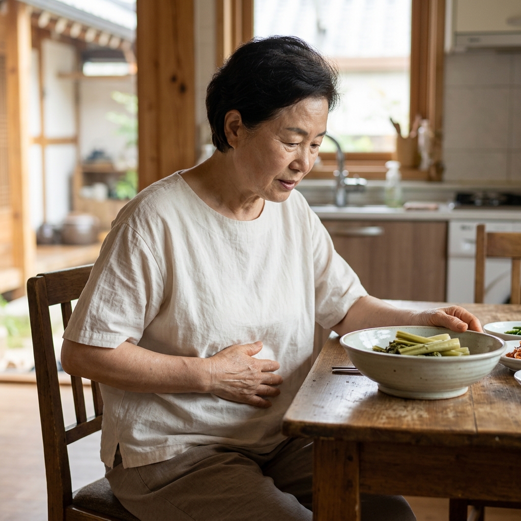 “물 부족하면 장이 굳는다”…머위대 식이섬유의 역할