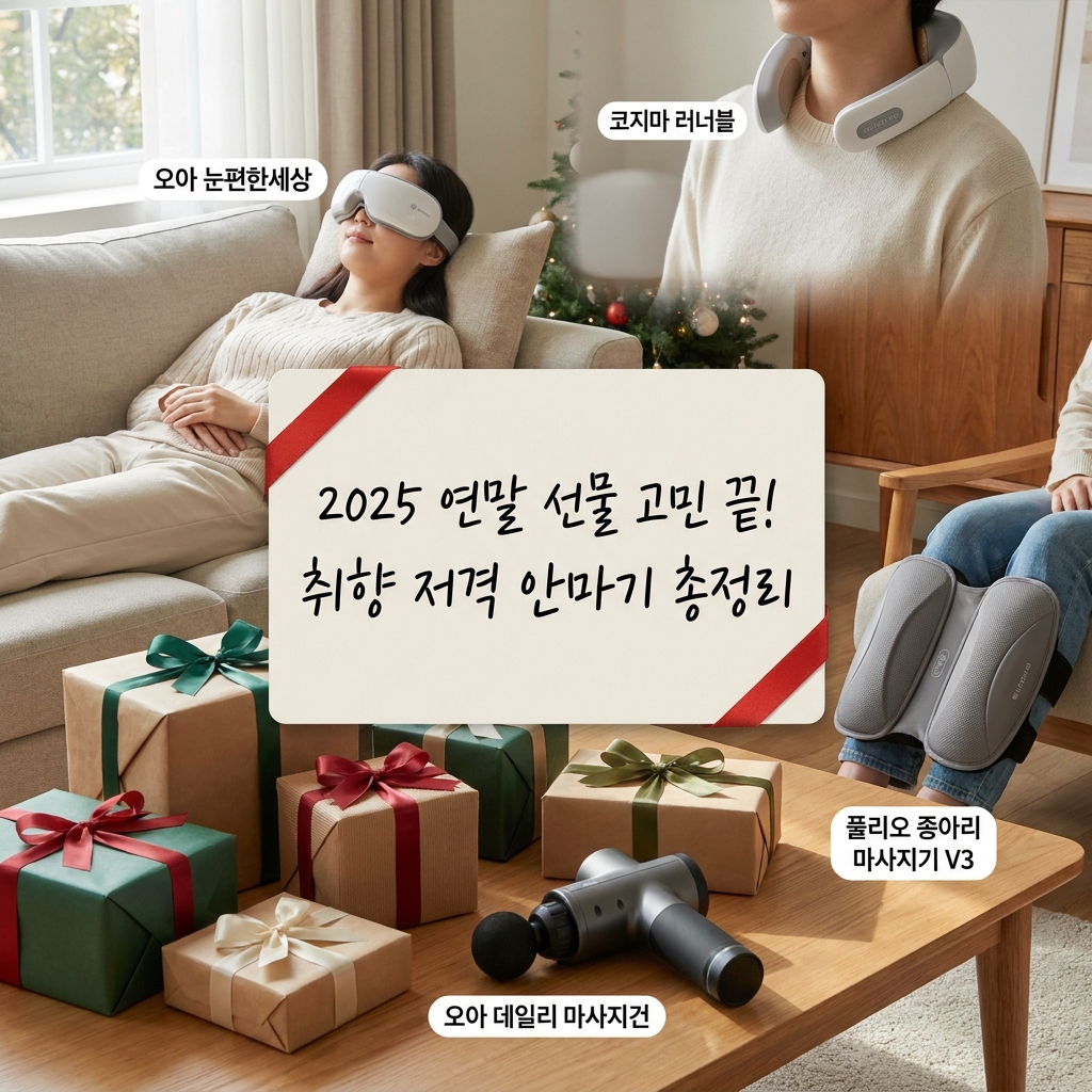 2025 연말 선물 고민 끝! 취향 저격 안마기 총정리