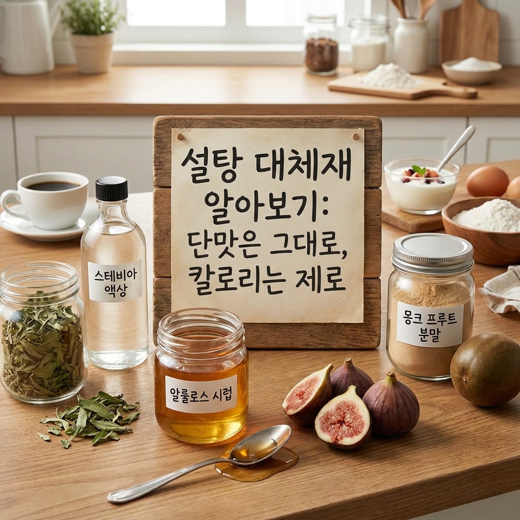 설탕 대체재 알아보기: 단맛은 그대로, 칼로리는 제로