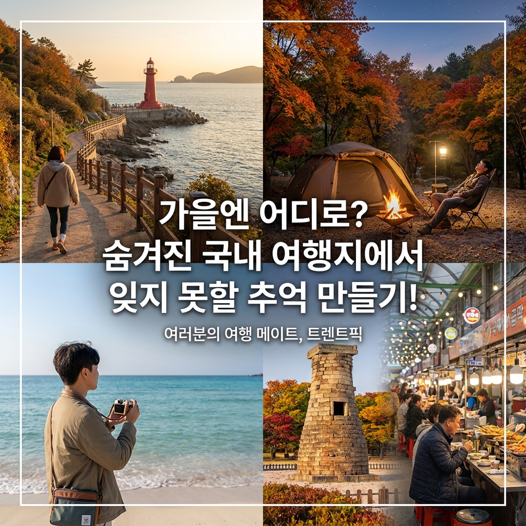 가을엔 어디로? 숨겨진 국내 여행지에서 잊지 못할 추억 만들기!