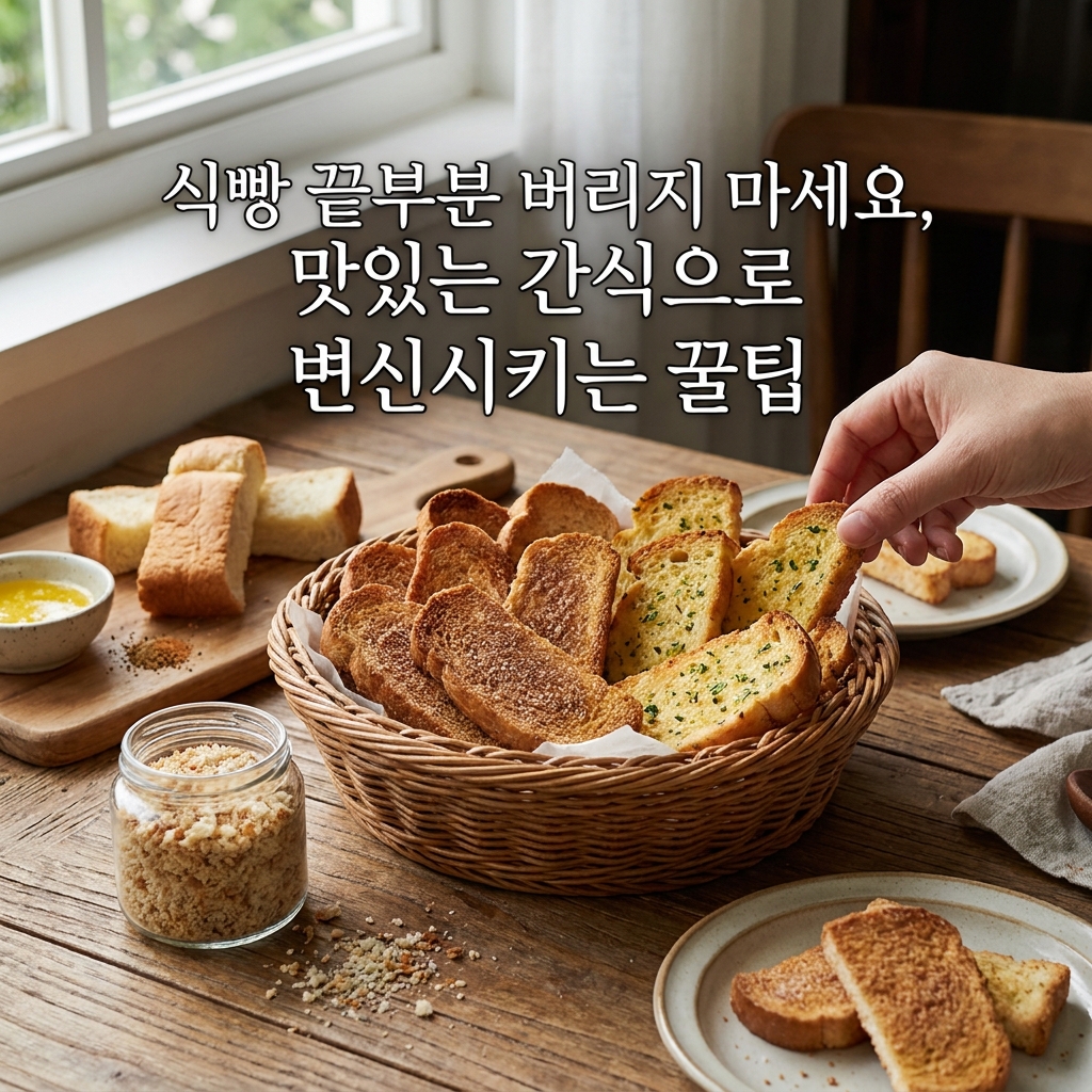 식빵 끝부분 버리지 마세요, 맛있는 간식으로 변신시키는 꿀팁