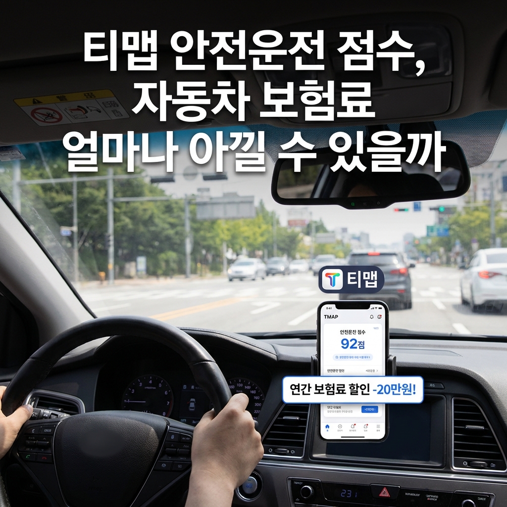 티맵 안전운전 점수, 자동차 보험료 얼마나 아낄 수 있을까