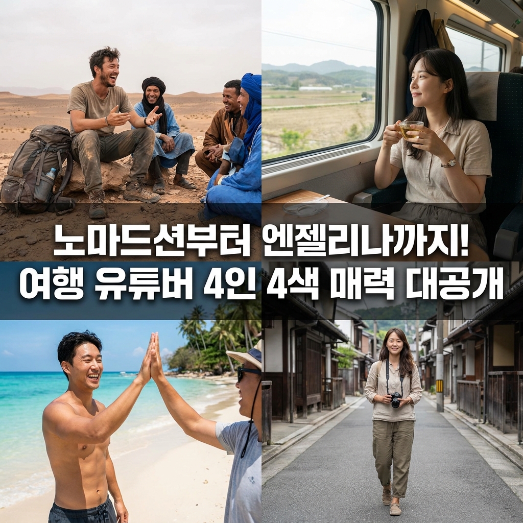 노마드션부터 엔젤리나까지! 여행 유튜버 4인 4색 매력 대공개