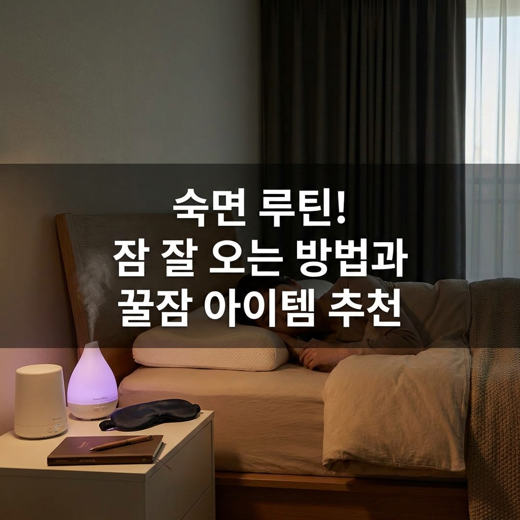숙면 루틴! 잠 잘 오는 방법과 꿀잠 아이템 추천