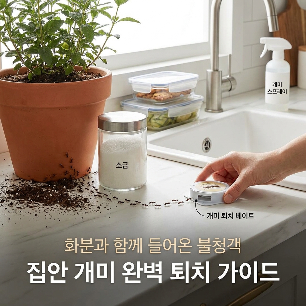 화분과 함께 들어온 불청객, 집안 개미 완벽 퇴치 가이드