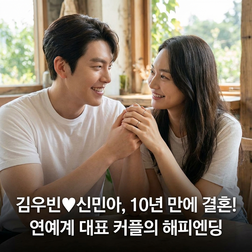 김우빈♥신민아, 10년 만에 결혼 소식 확정! 연예계 대표 커플의 러브스토리
