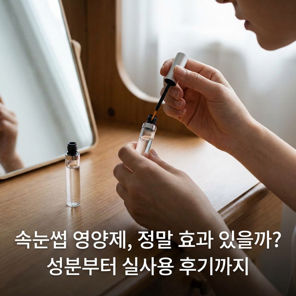 속눈썹 영양제, 정말 효과 있을까? 성분부터 실사용 후기까지