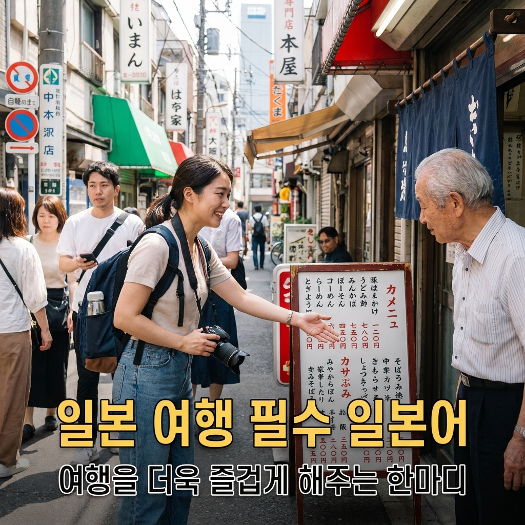 일본 여행 필수 일본어, 여행을 더욱 즐겁게 해주는 한마디