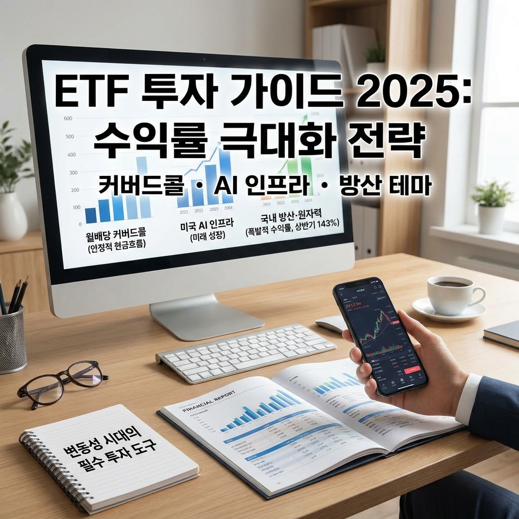 ETF 투자 가이드 2025: 커버드콜·AI 인프라·방산 테마로 수익률 극대화하는 법