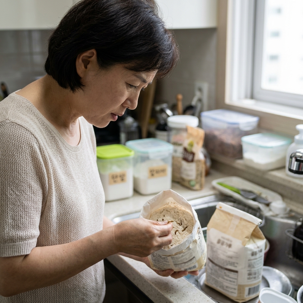 “습기 먹은 부침가루 속에서 꿈틀”…장마철 개봉 후 벌레 생긴다