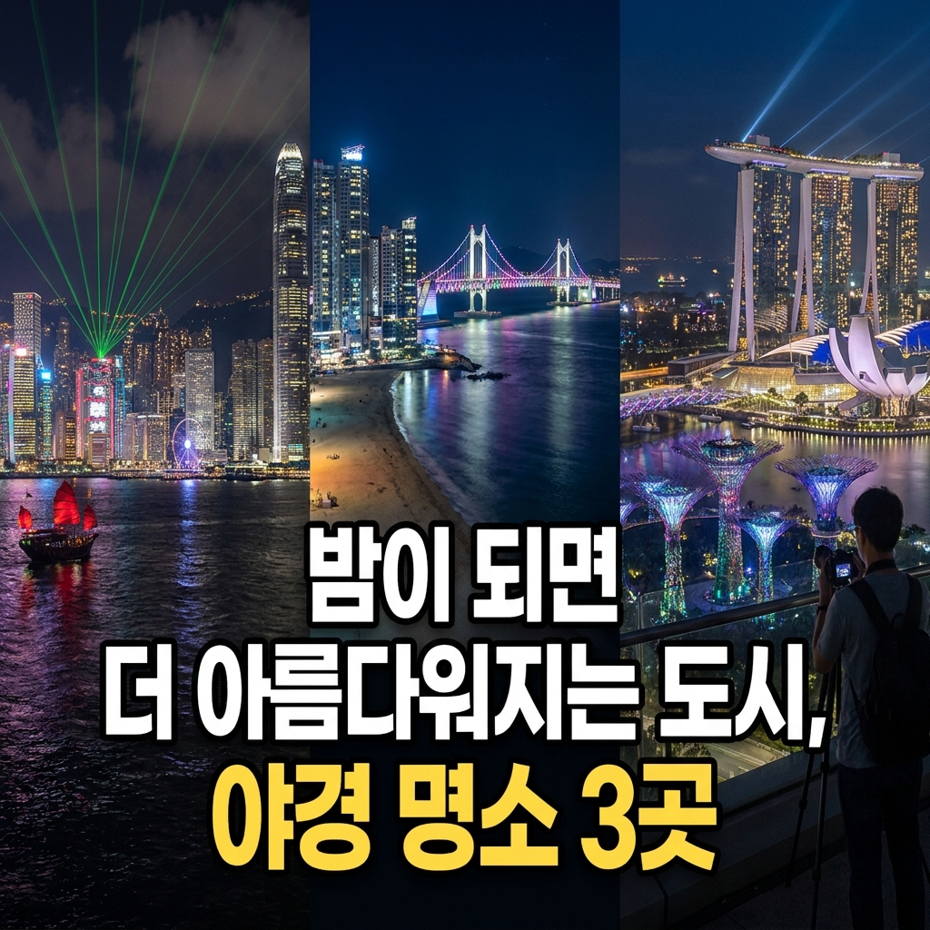 밤이 되면 더 아름다워지는 도시, 야경 명소 3곳