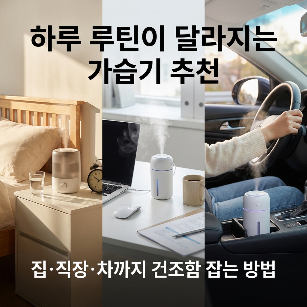 하루 루틴이 달라지는 가습기 추천, 집·직장·차까지 건조함 잡는 방법