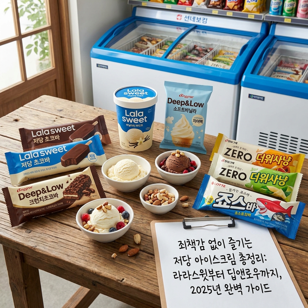 죄책감 없이 먹는 저당 아이스크림, 라라스윗부터 빙그레 딥앤로우까지 총정리