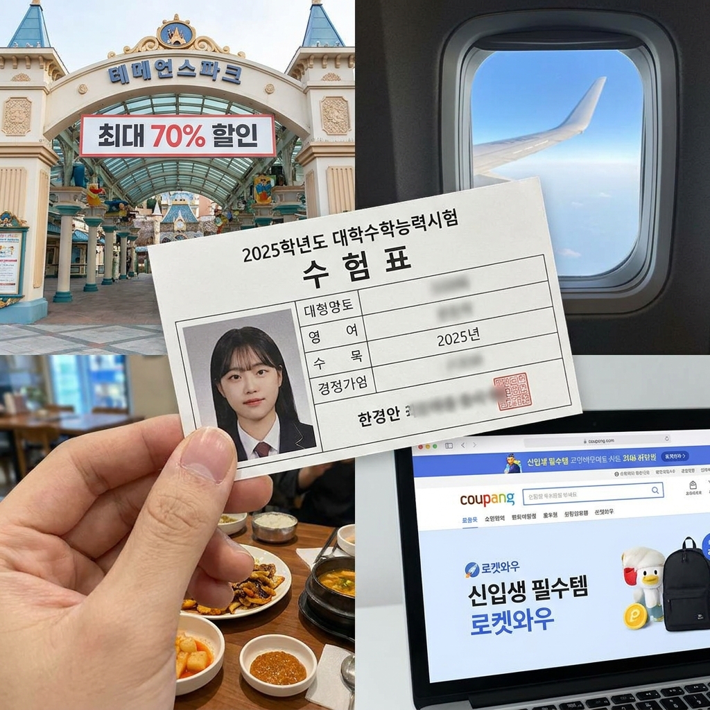 수험표 한 장이 만능 티켓으로, 2025 수능생 특별 혜택의 모든 것