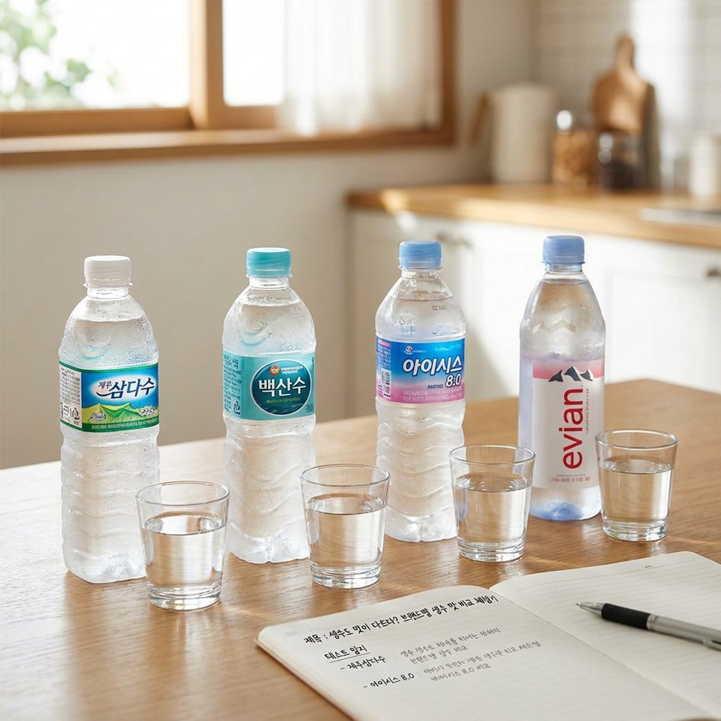 생수도 맛이 다르다? 브랜드별 생수 맛 비교 체험기
