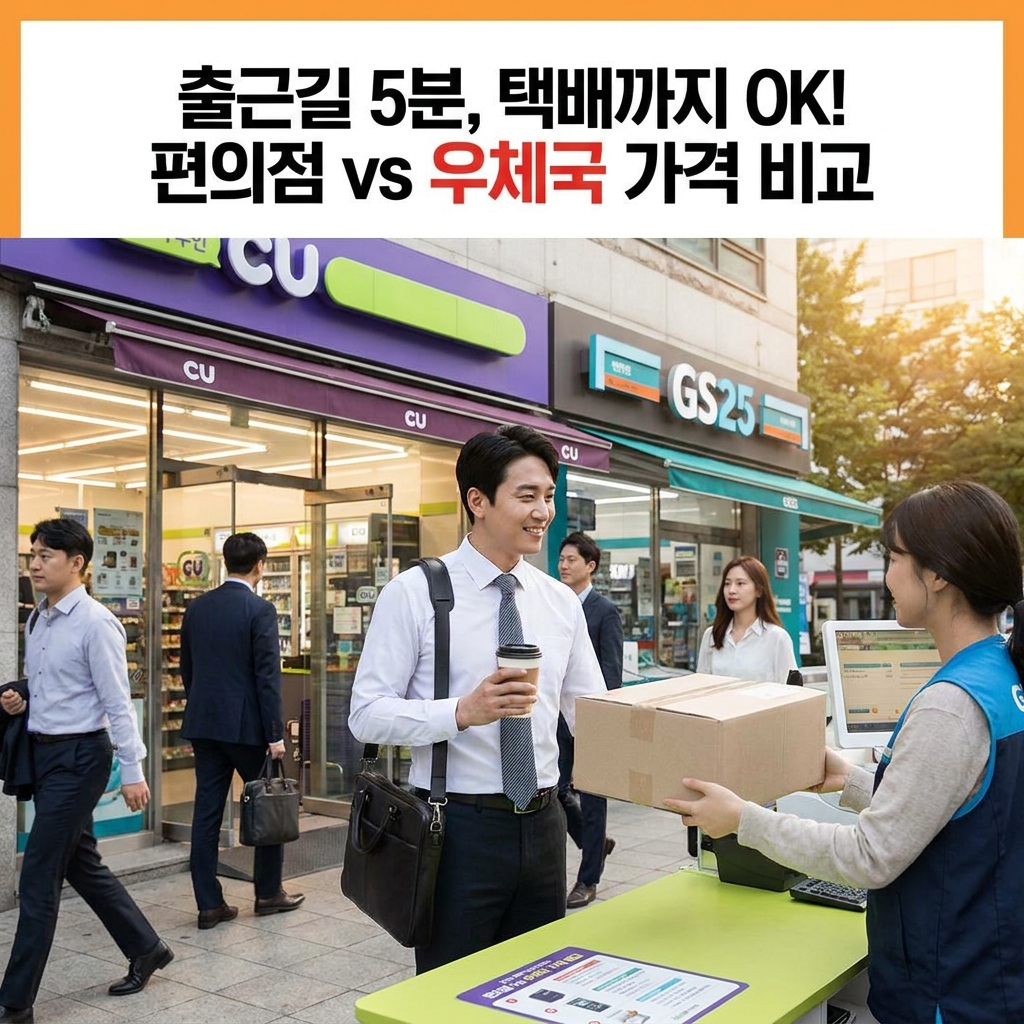 편의점별 택배 가격 비교, 집 앞에서 끝내는 루틴의 진화 (+우체국)