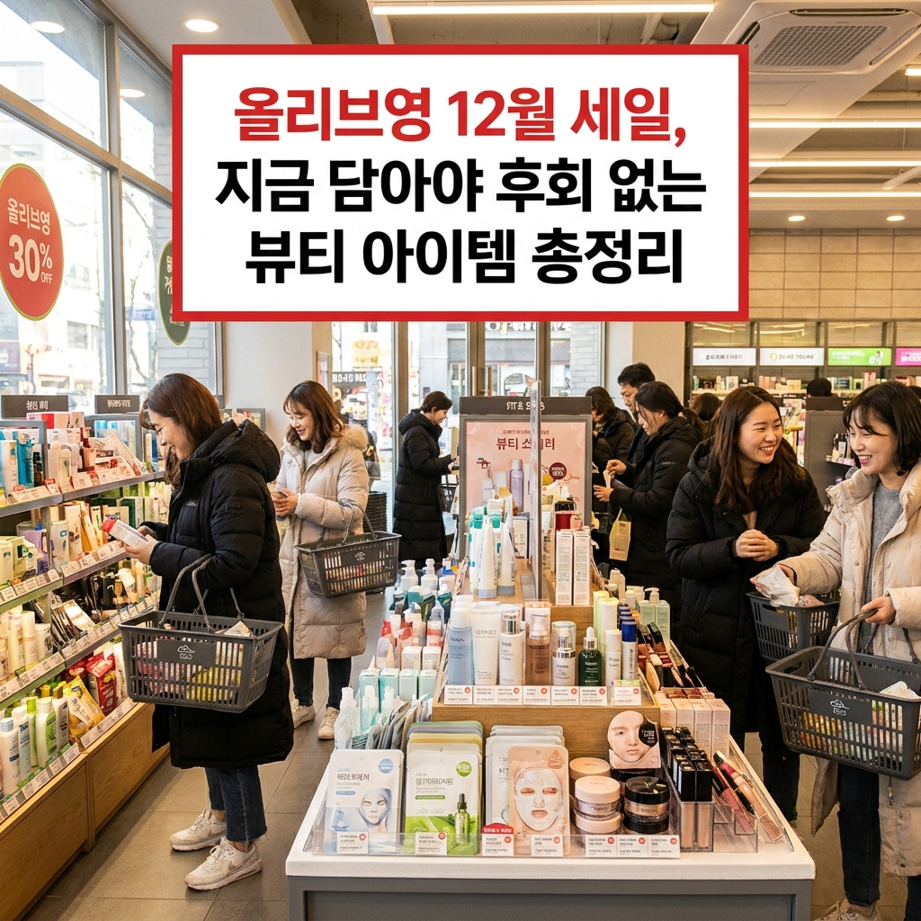올리브영 12월 세일, 지금 담아야 후회 없는 뷰티 아이템 총정리