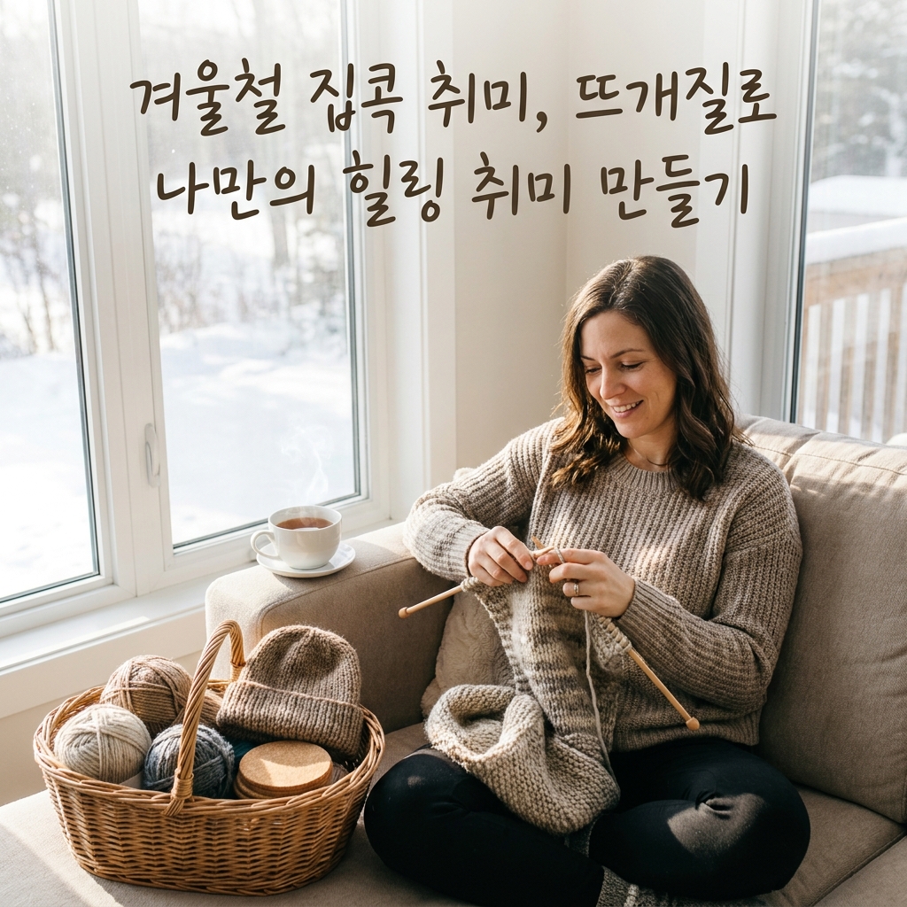 겨울철 집콕 취미, 뜨개질로 나만의 힐링 취미 만들기